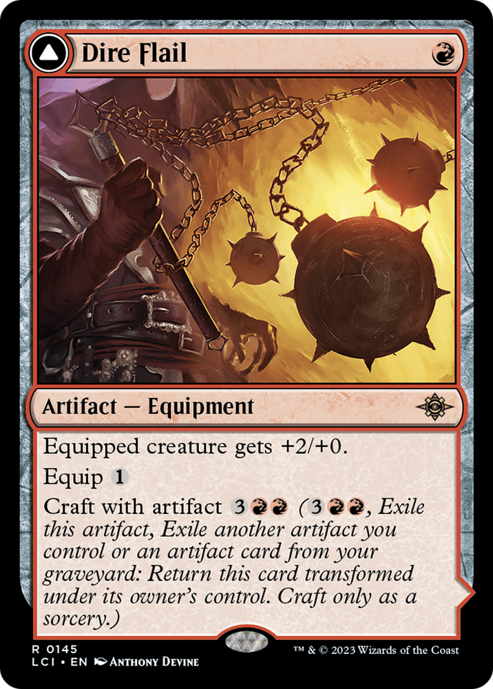 Dire Flail [The Lost Caverns of Ixalan] 