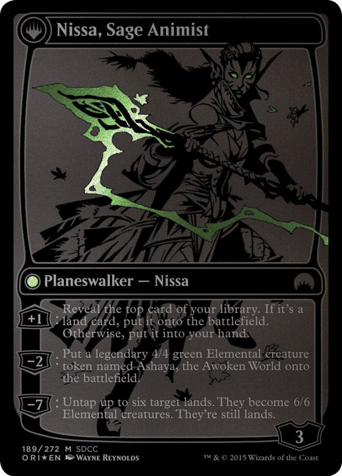 Nissa, Vastwood Seer // Nissa, Sage Animist [San Diego Comic-Con 2015] 