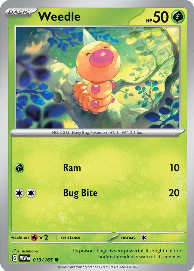 Weedle (013/165) [Scarlet &amp; Violet: 151] 
