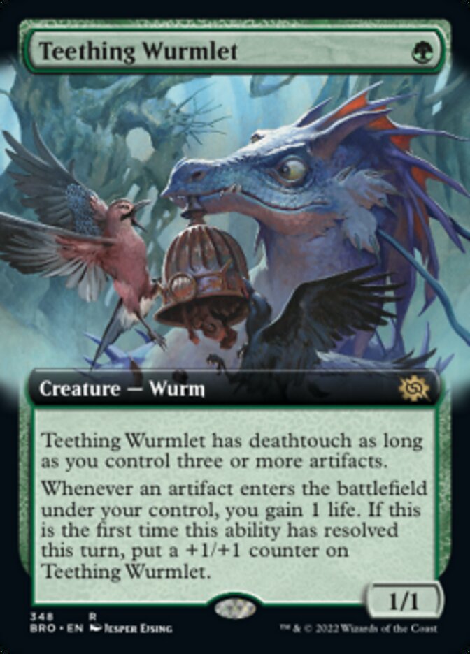 Teething Wurmlet (Extended Art) [The Brothers' War] 