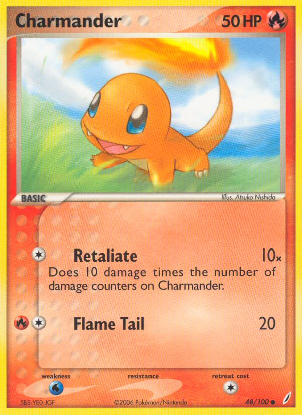 Charmander (48/100) [EX: Crystal Guardians] 