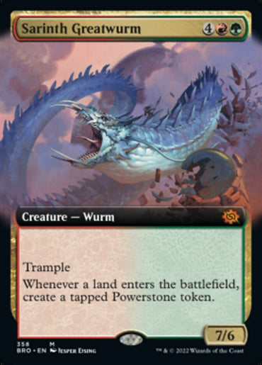 Sarinth Greatwurm (Extended Art) [The Brothers' War] 