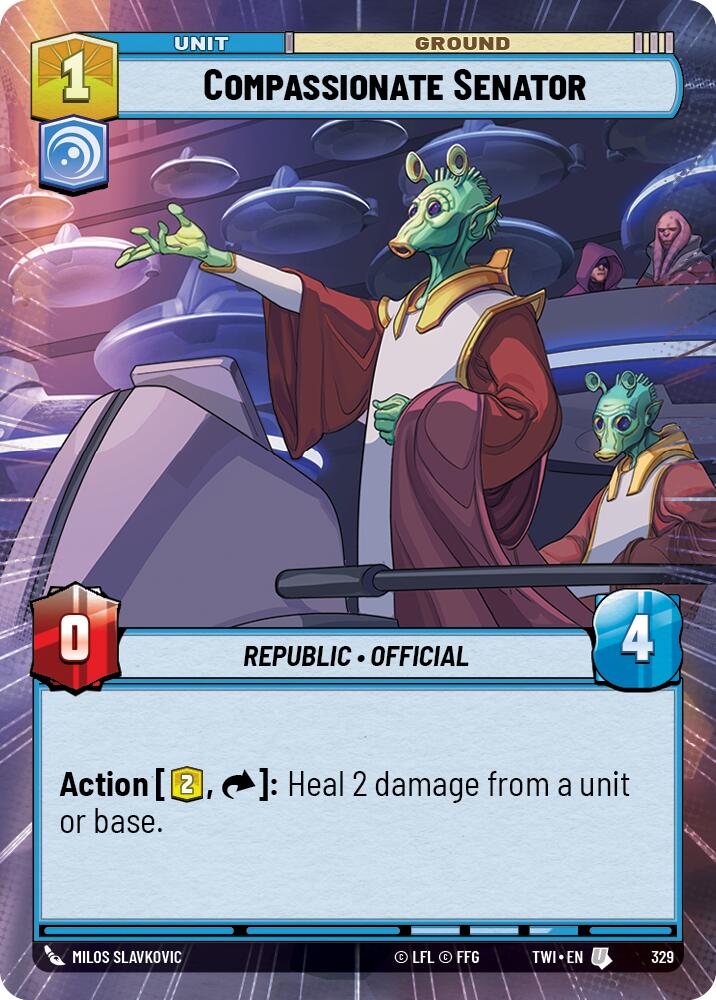 Compassionate Senator (329) (Hyperspace) (329) [Twilight of the Republic]