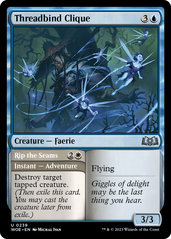 Threadbind Clique // Rip the Seams [Wilds of Eldraine] 