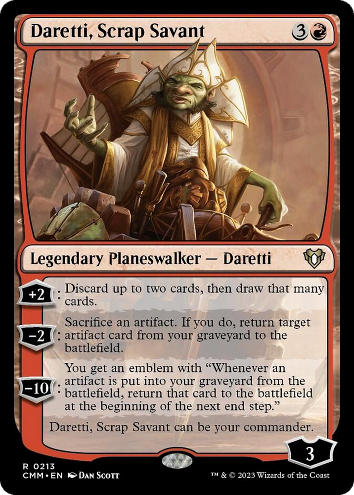 Daretti, Scrap Savant [Commander Masters] 