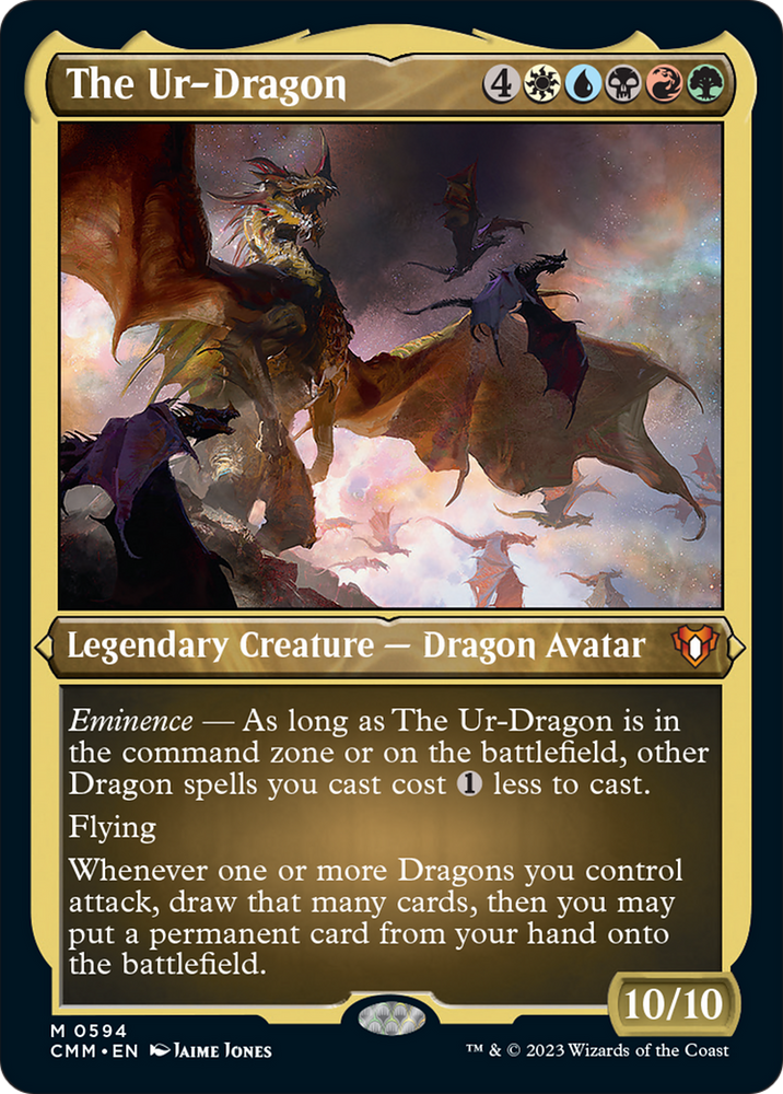The Ur-Dragon (Foil Etched) [Commander Masters] 