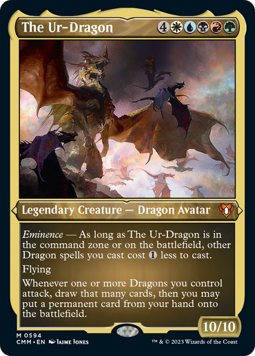 The Ur-Dragon (Foil Etched) [Commander Masters] 