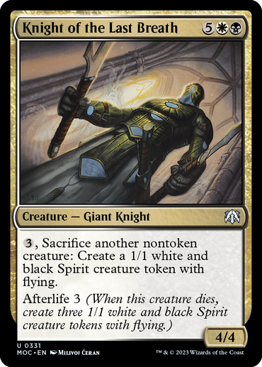 Knight of the Last Breath [March of the Machine Commander] 