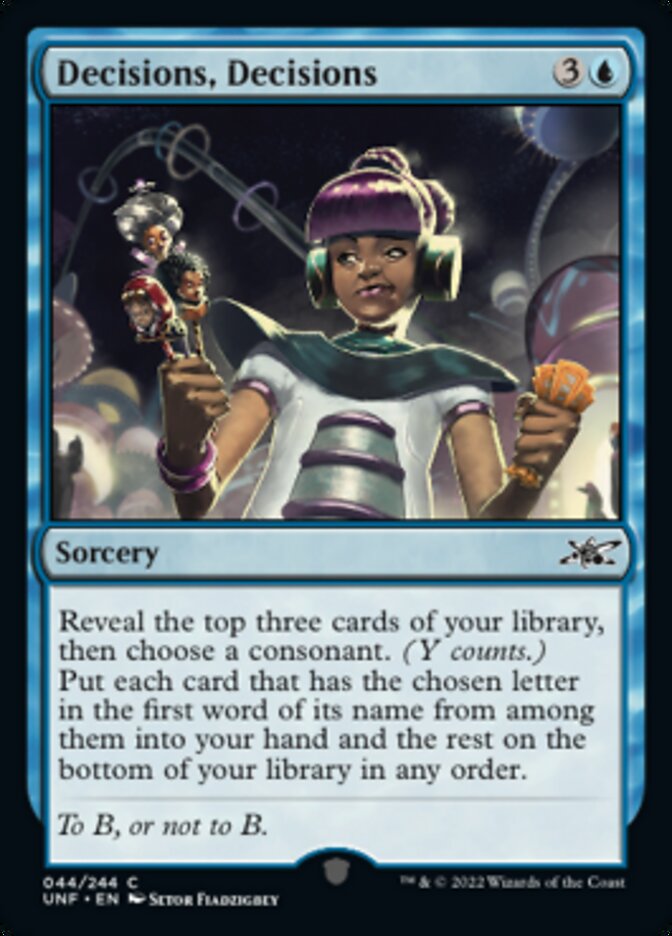Decisions, Decisions [Unfinity] 