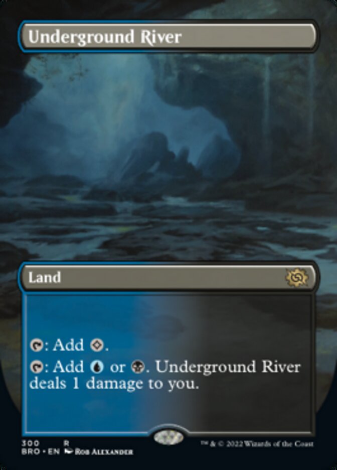 Underground River (Borderless Alternate Art) [The Brothers' War] 