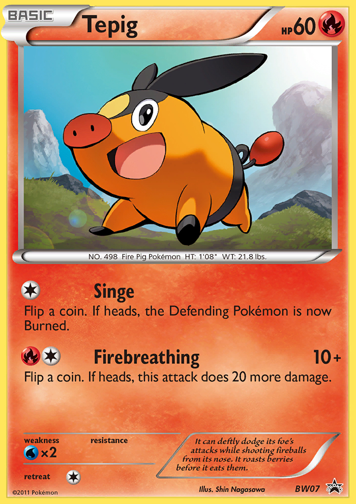 Tepig (BW07) [Black &amp; White: Black Star Promos] 