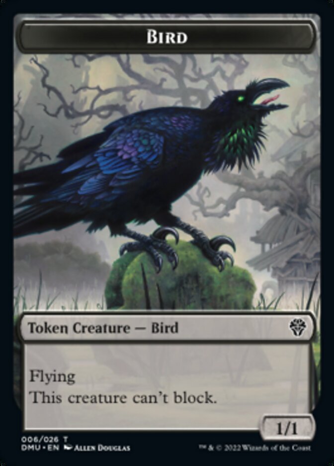 Soldier // Bird (006) Double-Sided Token [Dominaria United Tokens] 