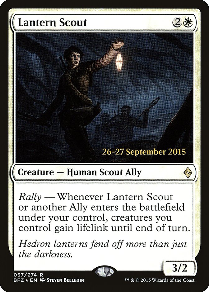 Lantern Scout [Battle for Zendikar Prerelease Promos] 