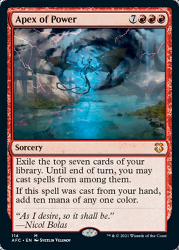 Apex of Power [Dungeons &amp; Dragons: Adventures in the Forgotten Realms Commander] 