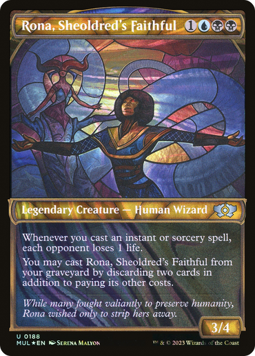 Rona, Sheoldred's Faithful (Halo Foil) [Multiverse Legends] 