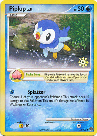 Piplup (72/100) [Countdown Calendar Promos] 