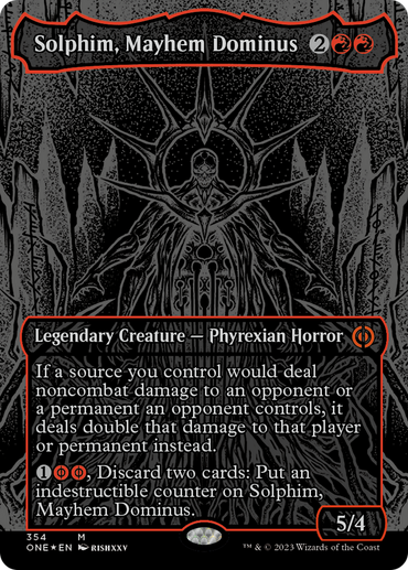 Solphim, Mayhem Dominus (Oil Slick Raised Foil) [Phyrexia: All Will Be One] 