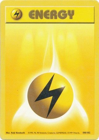 Lightning Energy (100/102) [Base Set Unlimited] 