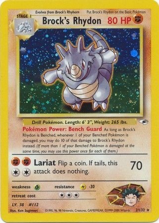 Brock's Rhydon (2/132) [Gym Heroes Unlimited] 