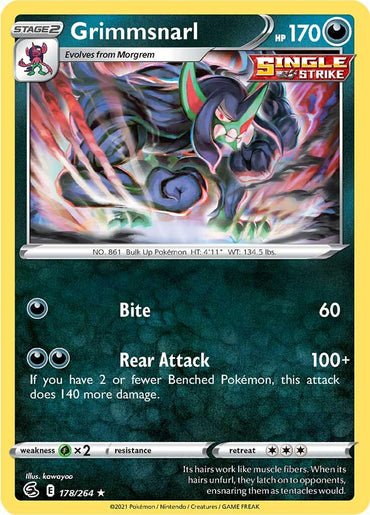 Grimmsnarl (178/264) [Sword &amp; Shield: Fusion Strike] 
