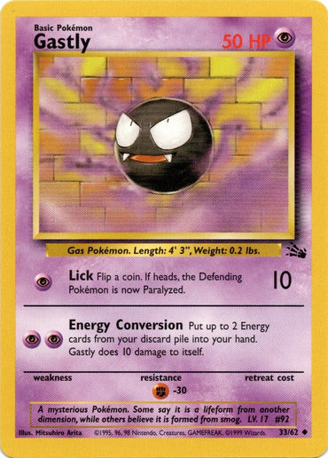 Gastly (33/62) [Fossil Unlimited] 