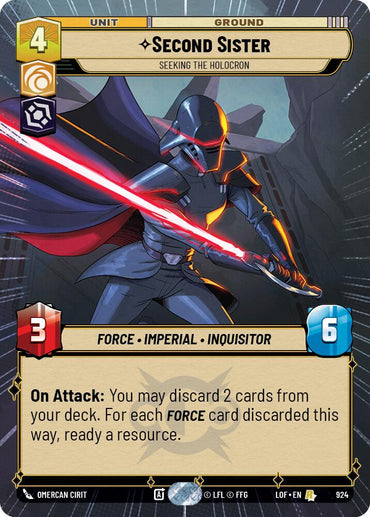 Second Sister - Seeking the Holocron (924) (Hyperspace Foil) (924) [Legends of the Force]
