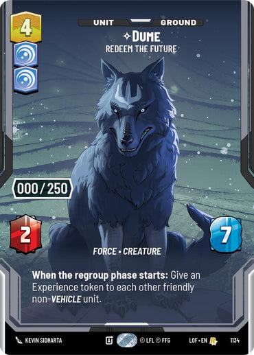 Dume - Redeem the Future (1134) (Serialized) (1134) [Legends of the Force]