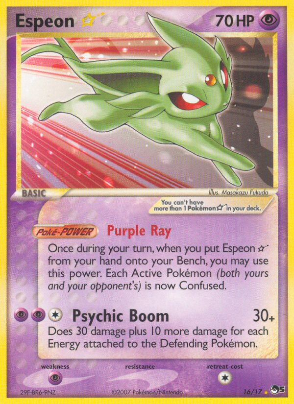 Espeon Star (16/17) [POP Series 5] 
