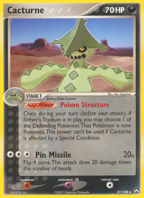 Cacturne (27/108) [EX: Power Keepers] 