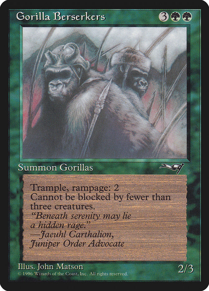 Gorilla Berserkers (Mouths Closed) [Alliances] 