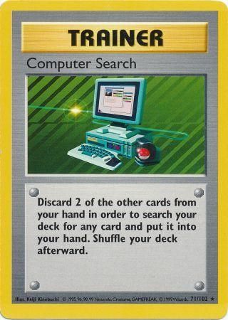 Computer Search (71/102) [Base Set Shadowless Unlimited] 