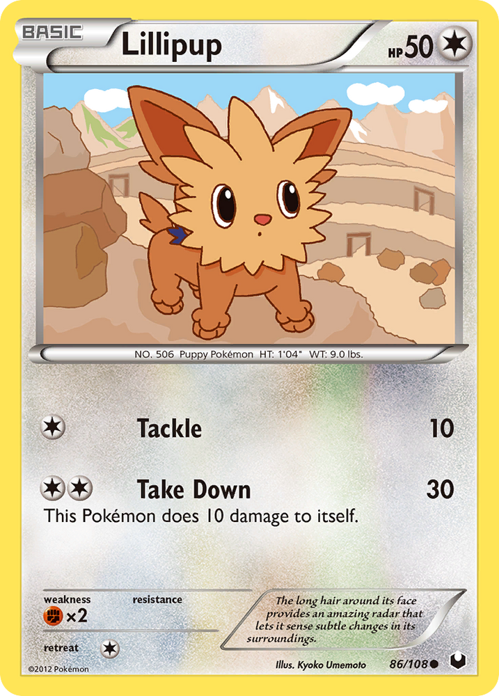 Lillipup (86/108) [Black &amp; White: Dark Explorers] 