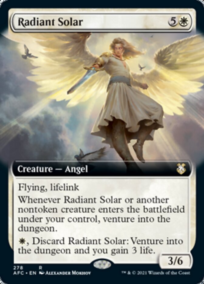 Radiant Solar (Extended Art) [Dungeons &amp; Dragons: Adventures in the Forgotten Realms Commander] 