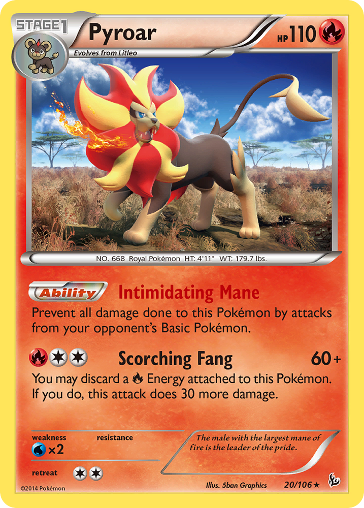 Pyroar (20/106) [XY: Flashfire] 