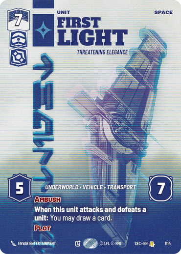 First Light - Threatening Elegance (Prestige Foil) (1114) (1114) [Secrets of Power]