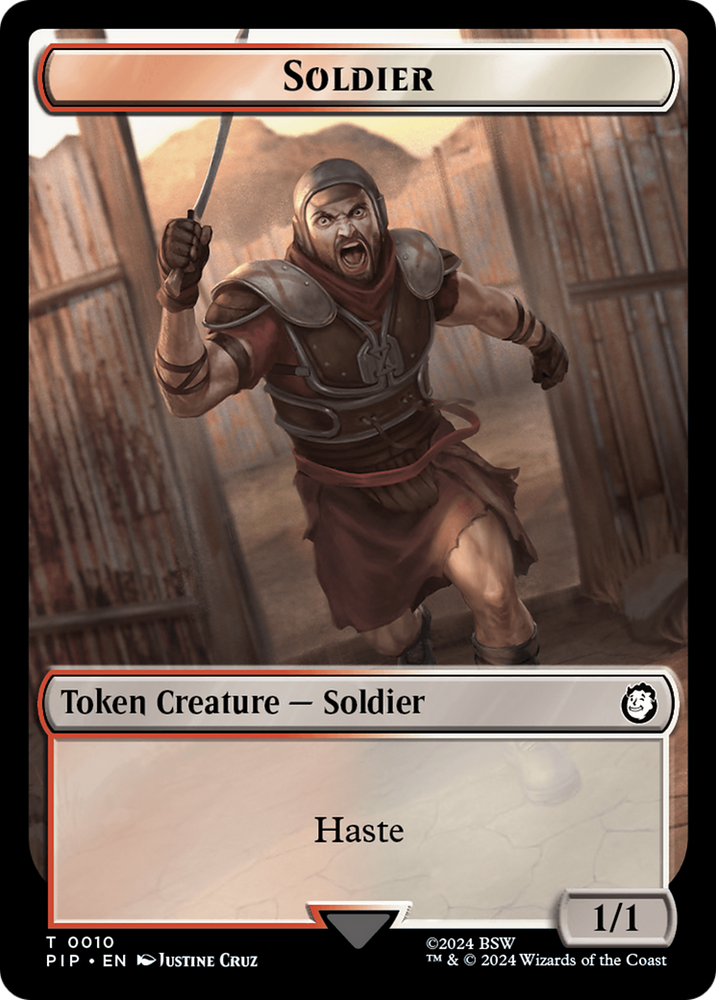 Radiation // Soldier (0010) Double-Sided Token [Fallout Tokens] 