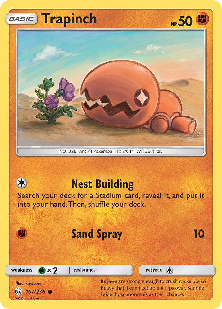 Trapinch (107/236) [Sun &amp; Moon: Cosmic Eclipse] 