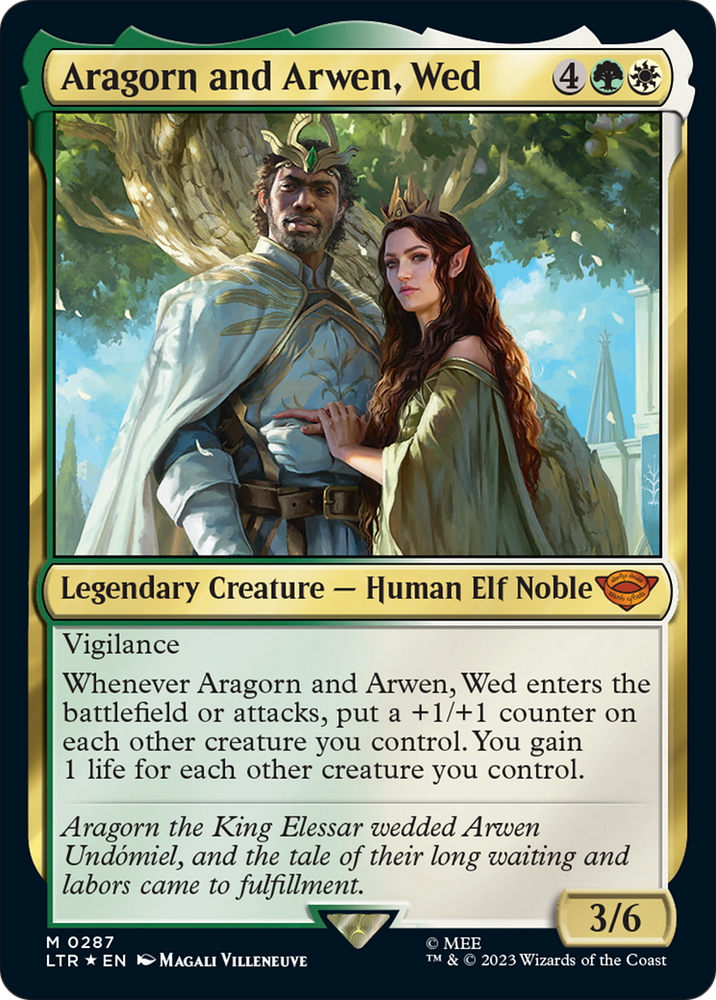 Aragorn and Arwen, Wed [The Lord of the Rings: Tales of Middle-Earth] 
