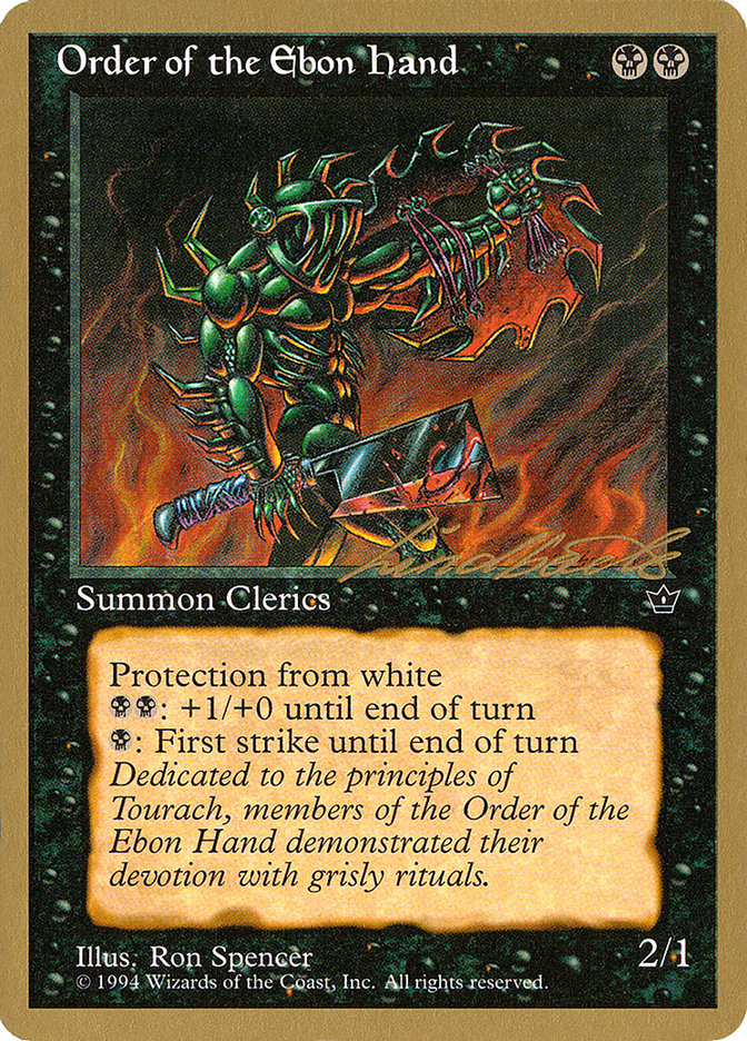 Order of the Ebon Hand (Spencer) (Leon Lindback) [Pro Tour Collector Set] 
