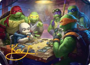 Lessons from Life Art Card (Gold-Stamped Signature) [Teenage Mutant Ninja Turtles Art Series]