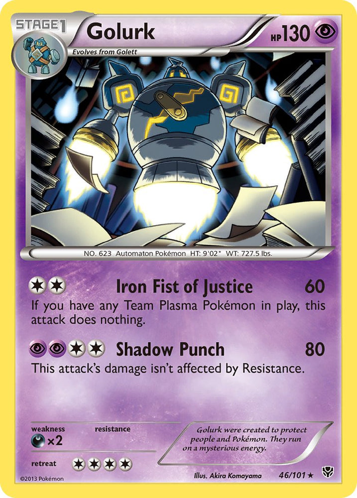Golurk (46/101) (Theme Deck Exclusive) [Black &amp; White: Plasma Blast] 