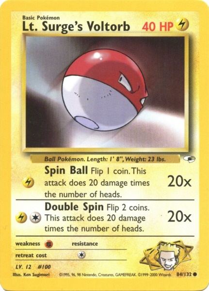 Lt. Surge's Voltorb (84/132) [Gym Heroes Unlimited] 