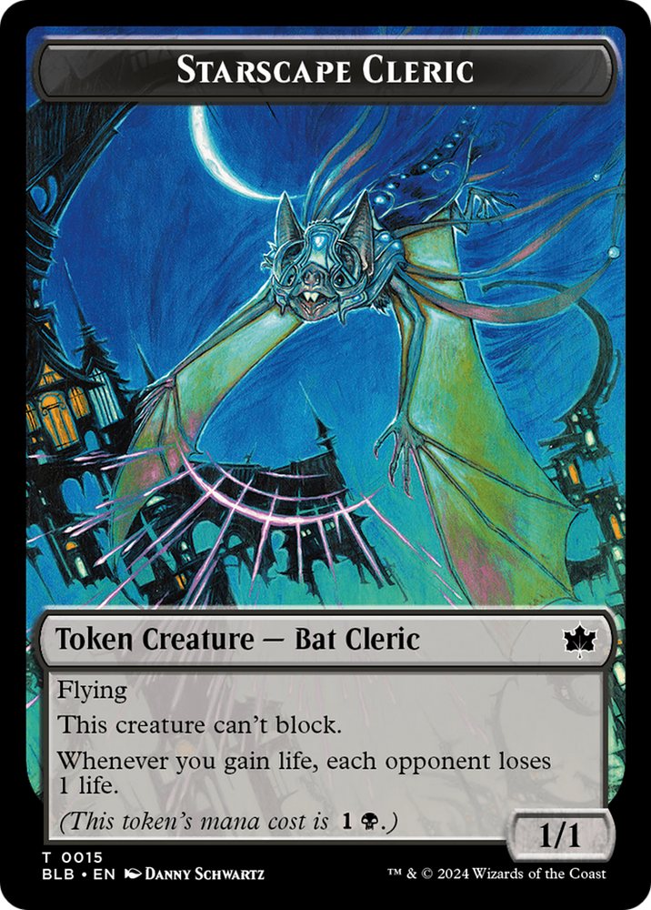 Cragflame // Starscape Cleric Double-Sided Token [Bloomburrow Tokens] 