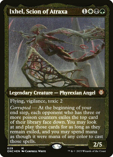 Ixhel, Scion of Atraxa (Foil Etched) (Display Commander) [Phyrexia: All Will Be One Commander] 