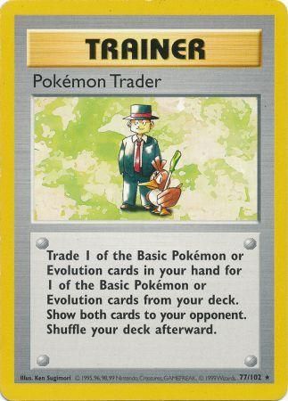 Pokemon Trader (77/102) [Base Set Shadowless Unlimited] 