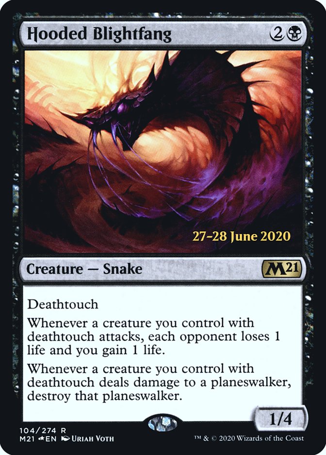 Hooded Blightfang [Core Set 2021 Prerelease Promos] 