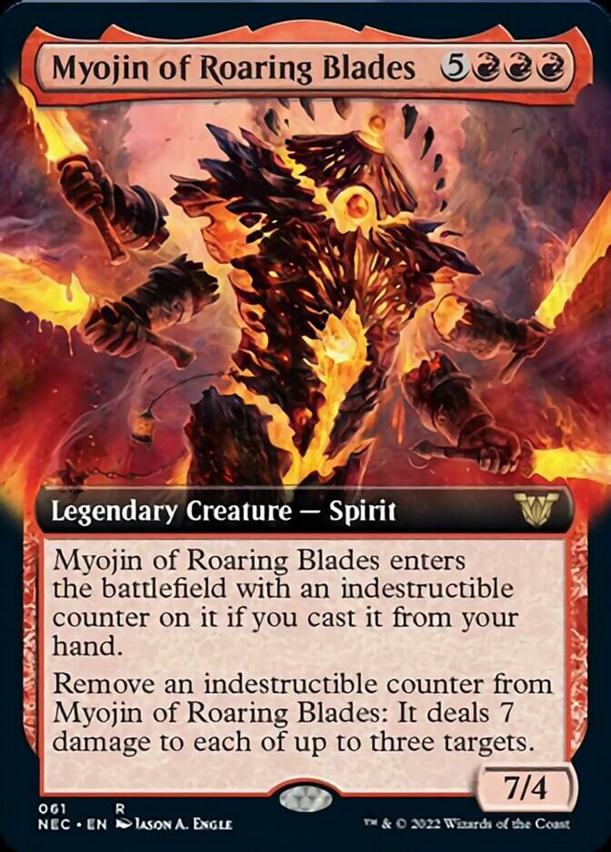 Myojin of Roaring Blades (Extended Art) [Kamigawa: Neon Dynasty Commander] 