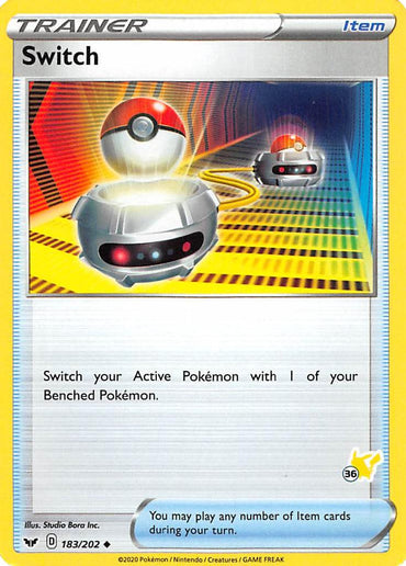 Switch (183/202) (Pikachu Stamp #36) [Battle Academy 2022] 