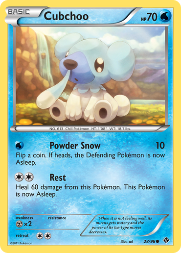 Cubchoo (28/98) [Black &amp; White: Emerging Powers] 