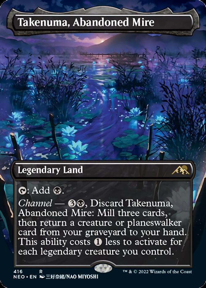 Takenuma, Abandoned Mire (Borderless Alternate Art) [Kamigawa: Neon Dynasty] 